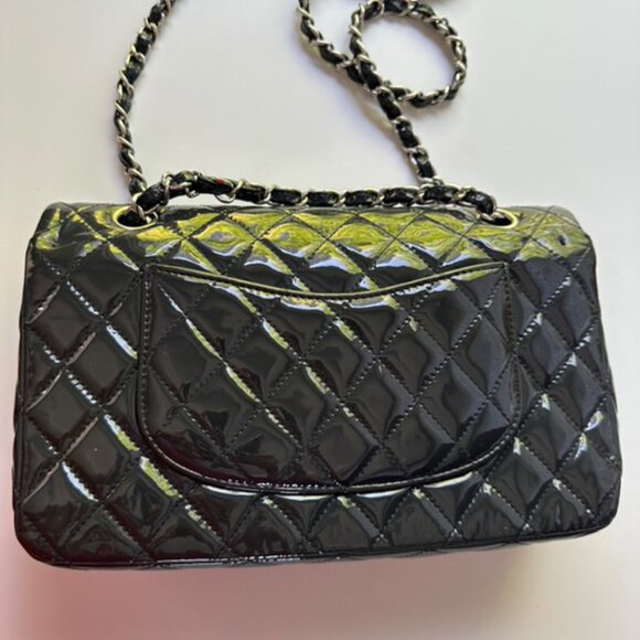 Chanel Black Patent Classic Flap Bag - Picture 8 of 8